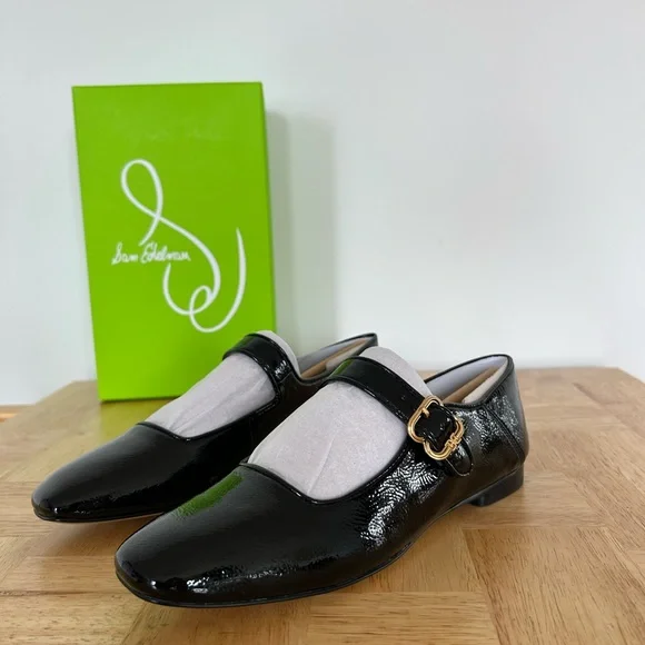 Sam Edelman Black Patent Leather Mary Jane Size 8 - Picture 3 of 6